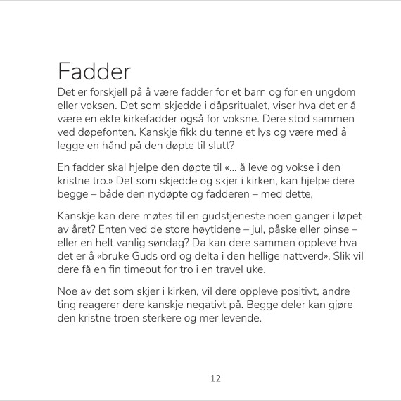 TRO – en guide for dåp og konfirmasjon