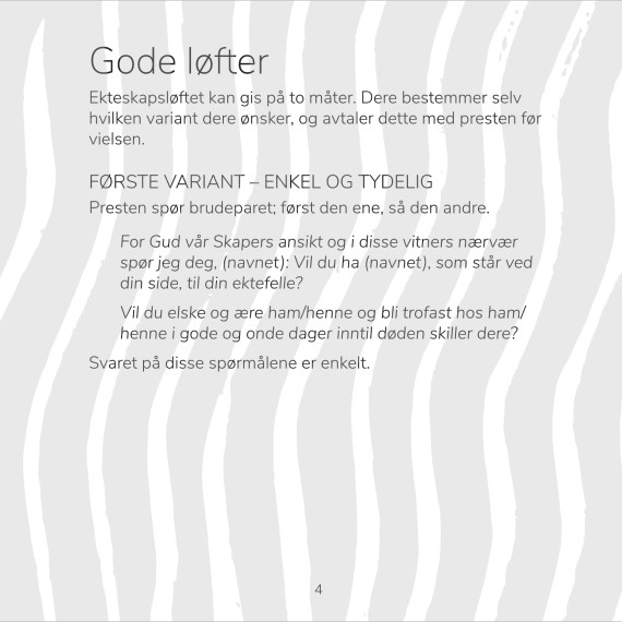 JA – en guide for brudeparet