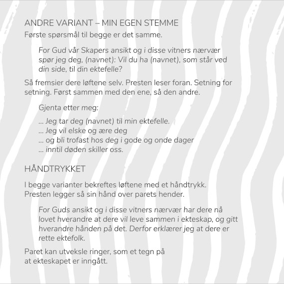 JA – en guide for brudeparet