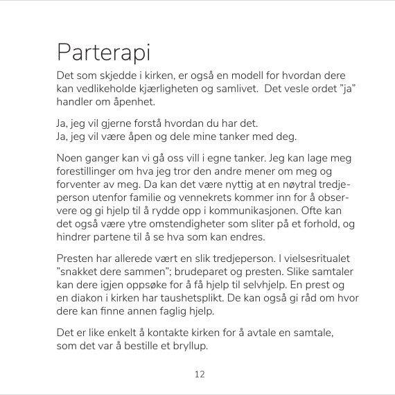 JA – en guide for brudeparet
