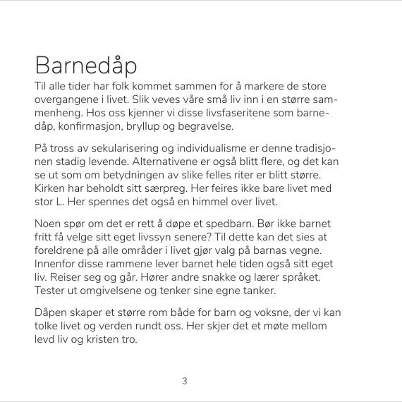 DÅP – en guide for foreldre og faddere