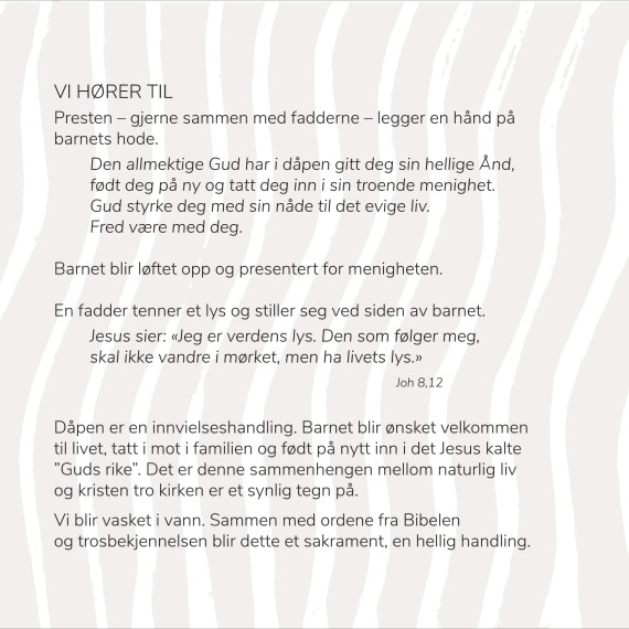 DÅP – en guide for foreldre og faddere