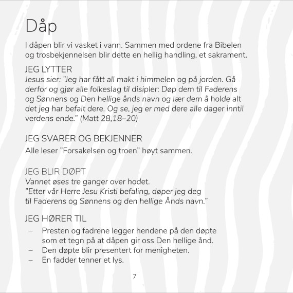 TRO – en guide for dåp og konfirmasjon