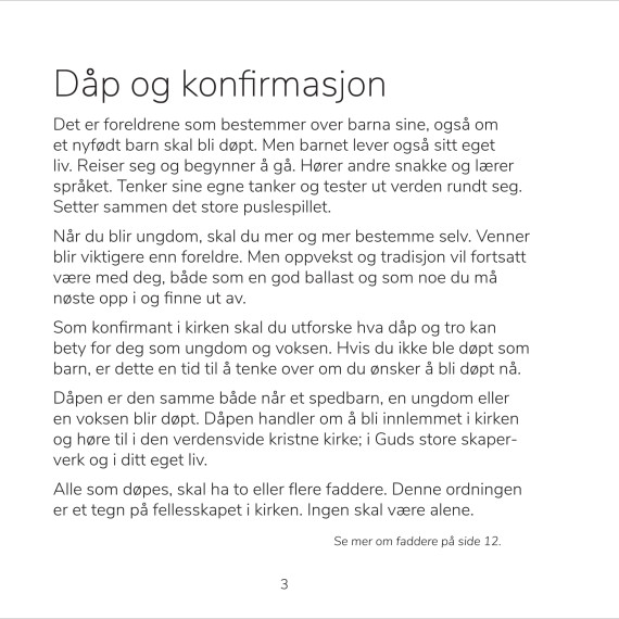 TRO – en guide for dåp og konfirmasjon